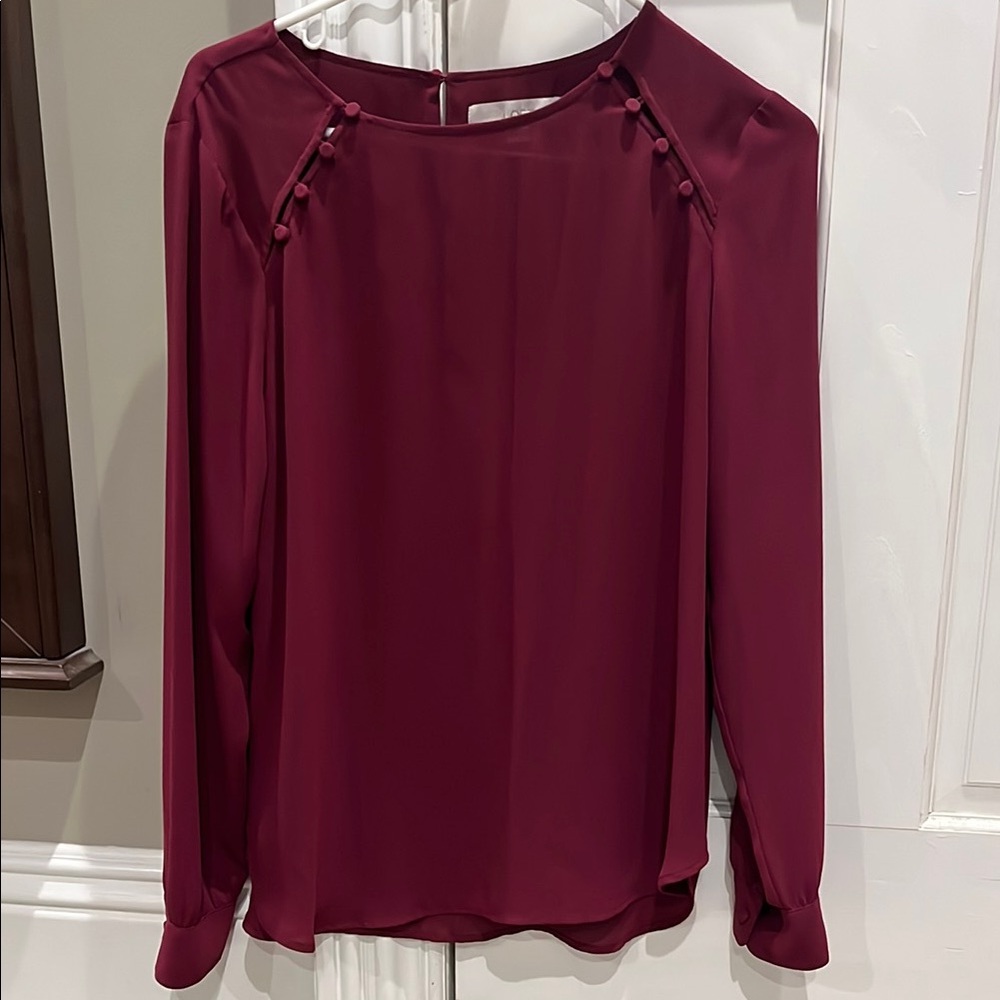 Elegant Burgundy Women's Top